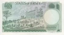 Jersey 10 Pounds - Elisabeth II - Victoria College - ND (1983-1988) - Série EB - P.13b