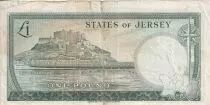 Jersey 10 Pounds - Elizabeth II - Mont Orgueil castle - 1963 -P.8b