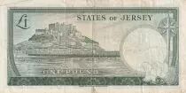 Jersey 10 Pounds - Elizabeth II - Mont Orgueil castle - 1963 -P.8b