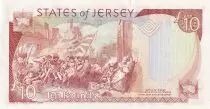 Jersey 10 Pounds - Elizabeth II - ND (1989) - Serial CC - Low serial - P.17