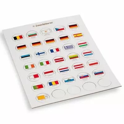 Jeton de drapeaux appropri�s pour 2 euro capsules 26
