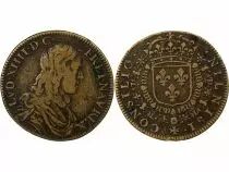Jeton France 1 token Brass Louis XIV