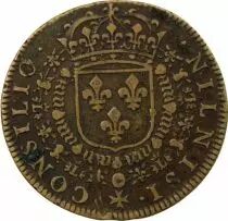 Jeton France 1 token Brass Louis XIV