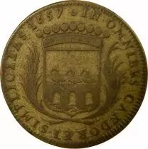 Jeton France 1 token Brass René de Ponctual 1657 T Nantes