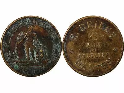 Jeton France 1 token Brass T Nantes
