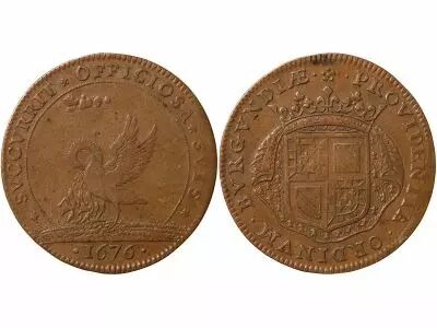 Jeton France 1 token Copper 1676