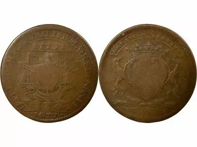 Jeton France 1 token Copper Charles-C�sar Chevalier 1677 T Nantes