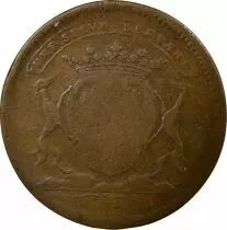 Jeton France 1 token Copper Charles-César Chevalier 1677 T Nantes