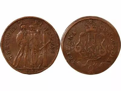 Jeton France 1 token Copper Henri IV, Roi de Navarre et de France 1589-1610