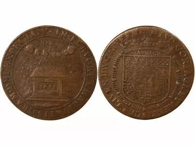 Jeton France 1 token Copper Louis IV de Gonzague Nevers 1651
