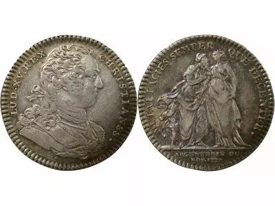 Jeton France 1 token Silver Louis XV 1727