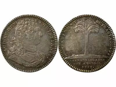 Jeton France 1 token Silver Louis XV 1738