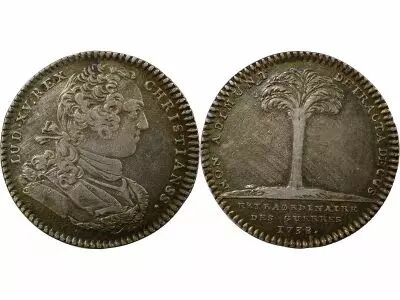 Jeton France 1 token Silver Louis XV 1738