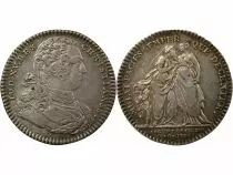 Jeton Francia 1 token Argento Louis XV 1727