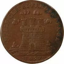 Jeton Francia 1 token Cobre 1657