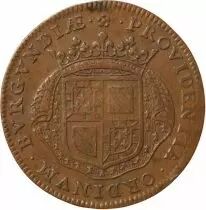 Jeton Francia 1 token Cobre 1676