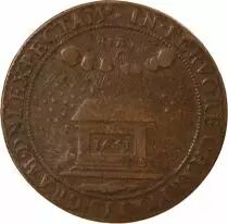 Jeton Francia 1 token Cobre Louis IV de Gonzague Nevers 1651