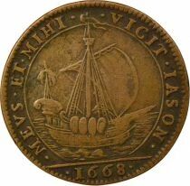 Jeton Francia 1 token Cobre Marie-Th&eacute;r&egrave;se 1668