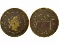 Jeton Francia 1 token Lat&oacute;n 1883