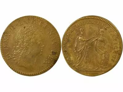 Jeton Francia 1 token Lat�n Louis XV