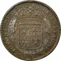 Jeton Francia 1 token Plata Louis XV 1717 Dinan