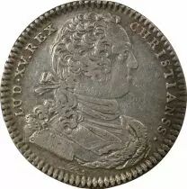 Jeton Francia 1 token Plata Louis XV 1727
