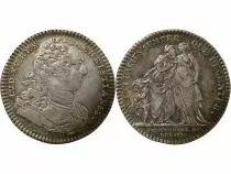 Jeton Francia 1 token Plata Louis XV 1727