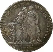 Jeton Francia 1 token Plata Louis XV 1727