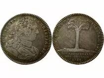 Jeton Francia 1 token Plata Louis XV 1738