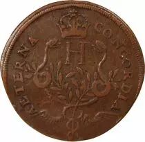 Jeton Francia 1 token Rame Henri IV, Roi de Navarre et de France 1589-1610