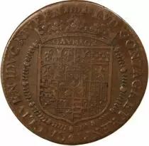 Jeton Francia 1 token Rame Louis IV de Gonzague Nevers 1651
