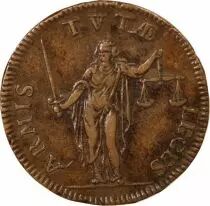 Jeton Francia 1 token Rame Louis XIV 1645