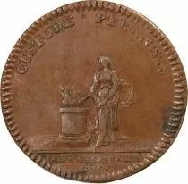 Jeton Francia 1 token Rame Louis XV 1736