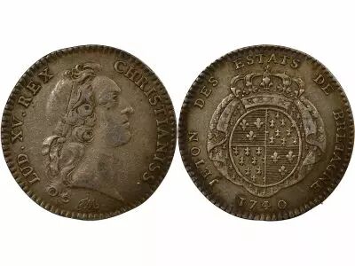 Jeton Francia Plata Louis XV 1740