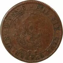 Jeton Frankreich 1 token Kupfer 1691