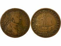 Jeton Frankreich 1 token Kupfer Marie-Th&eacute;r&egrave;se 1668