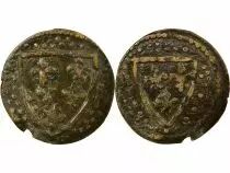 Jeton Frankreich 1 token Kupfer XIV-XVe Si&egrave;cle