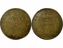 Jeton Frankreich 1 token Messing Louis XV Nuremberg