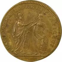Jeton Frankreich 1 token Messing Louis XV