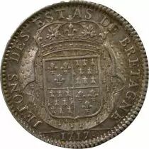 Jeton Frankreich 1 token Silber Louis XV 1717 Dinan