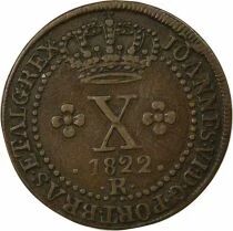 Joao VI - 10 Reis - 1822 R Rio
