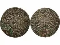 John I - Silver Gros with Brabant Castel - 1282 / 1294 Brussels