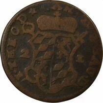 John Theodore of Bavaria - 2 Liards - 1752 Liege