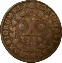 John VI - 10 Reis - 1736 Lisbon