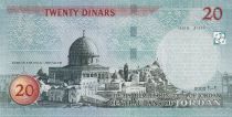 Jordan 20 Dinars - King Hussein - Jerusalem - 2002 - P.37a