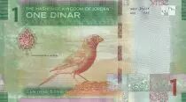 Jordania 1 Dinar - Hussein Ibn Ali - Rosefinch of Petra - 2022 - Serial AC - P.NEW