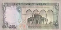 Jordanie 1 Dinar - Roi Hussein - Dôme de Jérusalem - ND (1975-1992) - P.18f