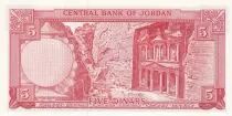 Jordanien 5 Dinars King Hussein - Petra  - 1965