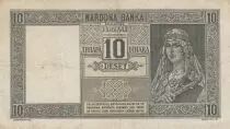 Jugoslawien 10 Dinara - King Peter II - 22-09-1939 - Serial O.1011