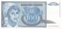 Jugoslawien 100 Dinara - 1992 - Replacement - P.112